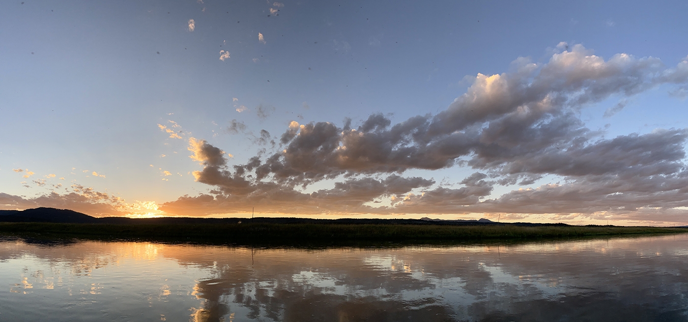 Sunset over the Henry's Fork River